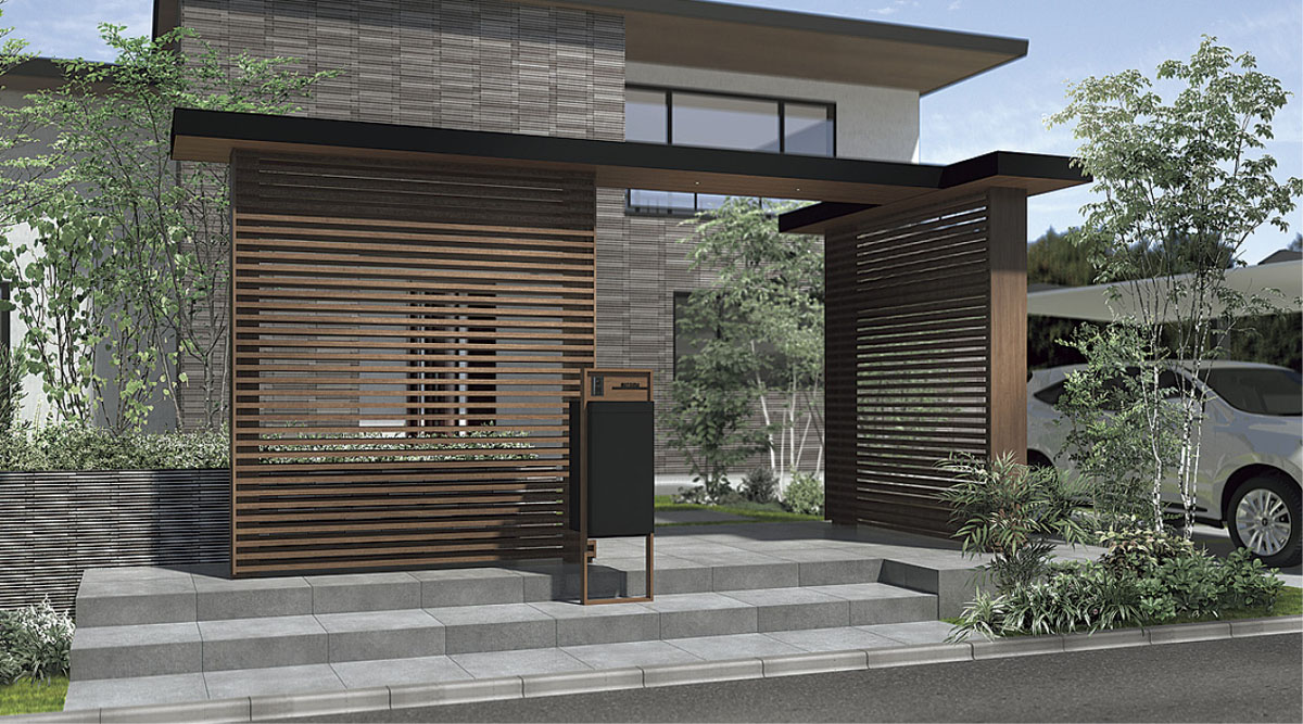 格子スクリーン スリットスクリーン 格子45×62 アルミカラー ＊ | エクステリア・外構