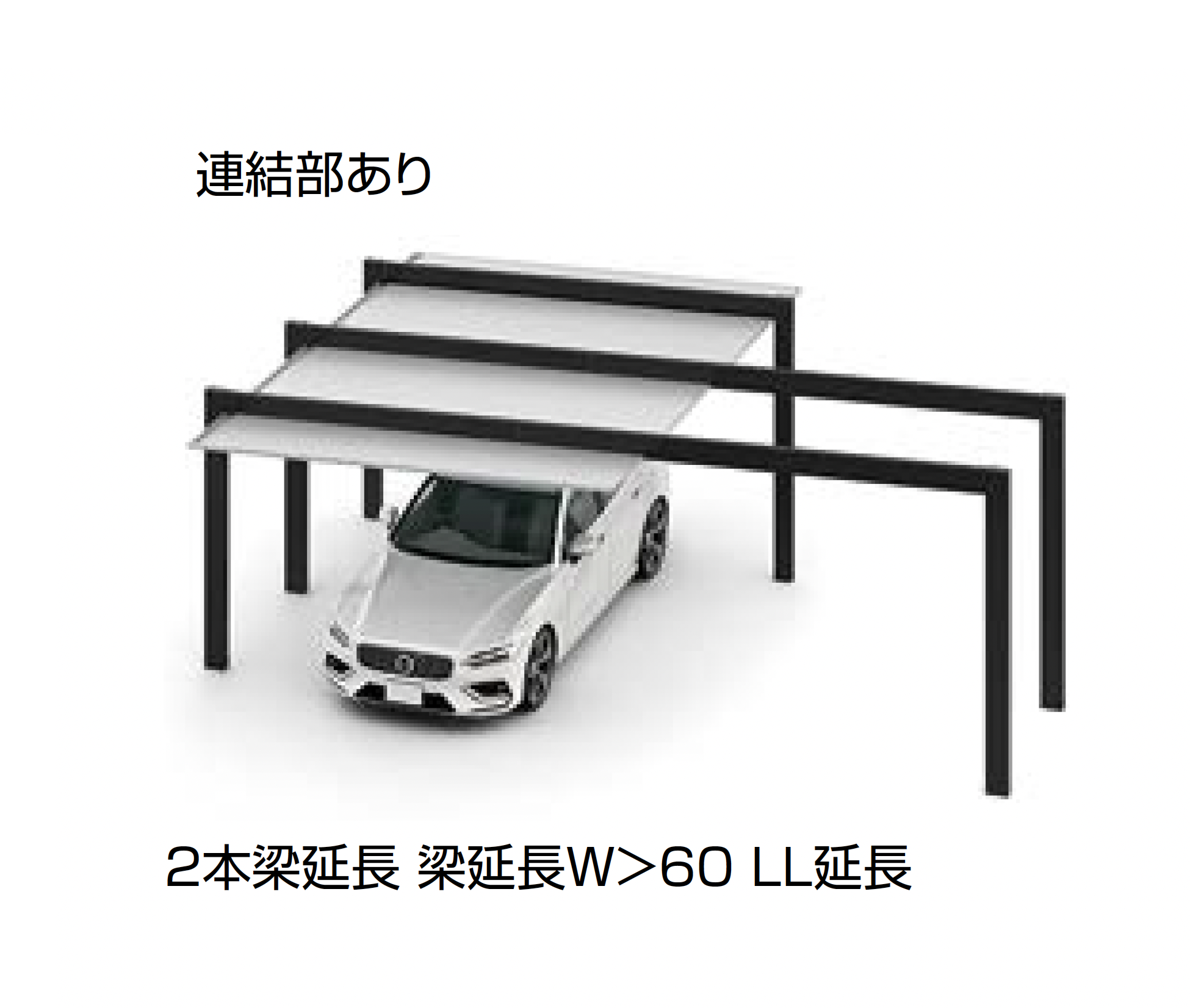LIXIL | カーポートSC 1500 1台用 梁延長 | 建材サーチ