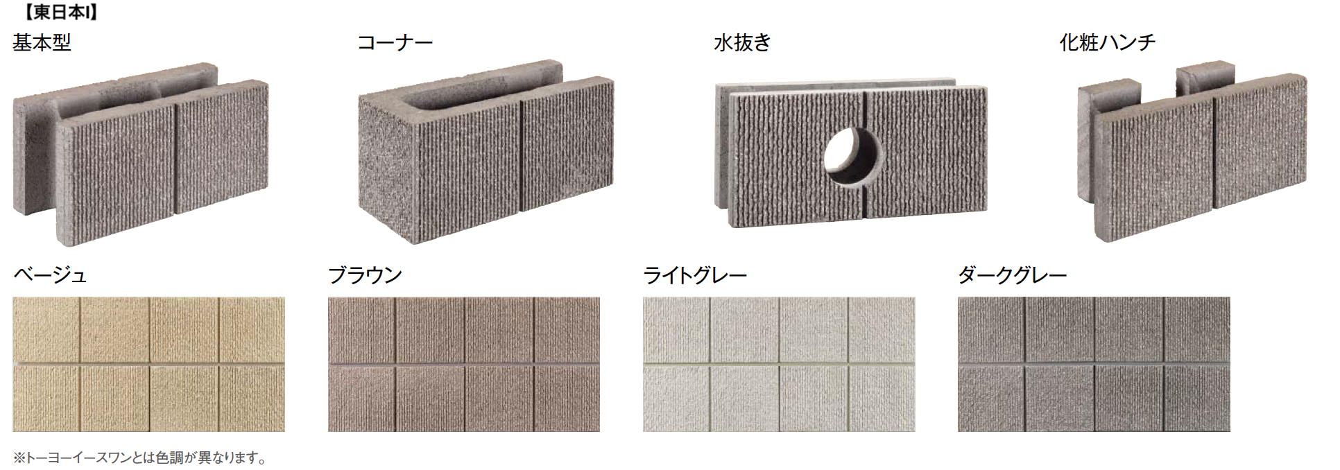 東洋工業 | TY型枠ブロック イース ワン【東日本・西日本Ⅲ】【2023