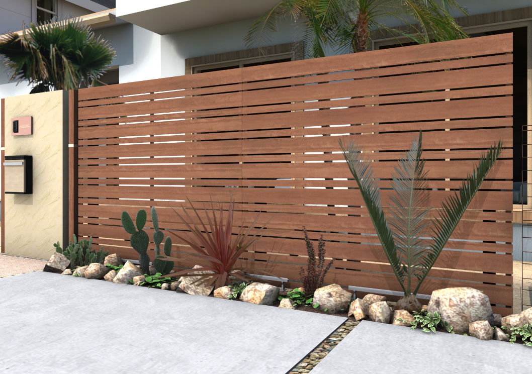 タカショー | エバーアート®︎フェンスプラス 120幅+53幅 | 建材サーチ