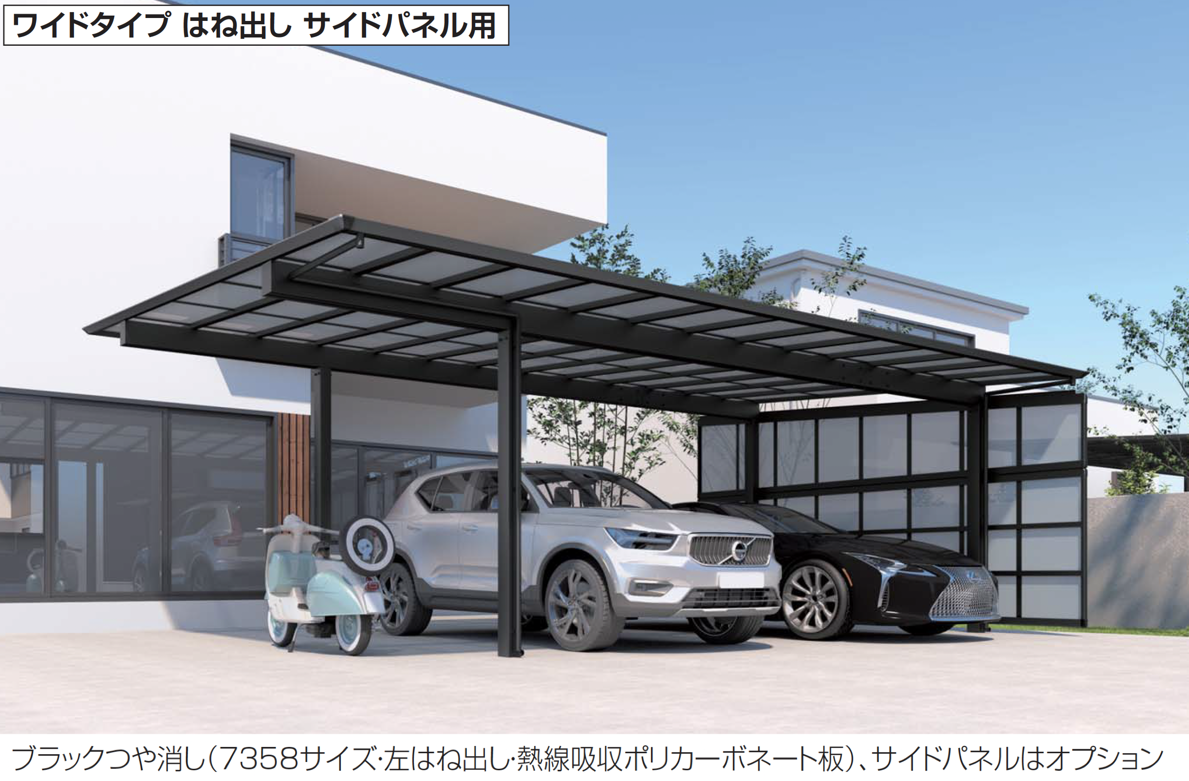 四国化成 | スマートポートR ワイドタイプ はね出し(サイドパネル用