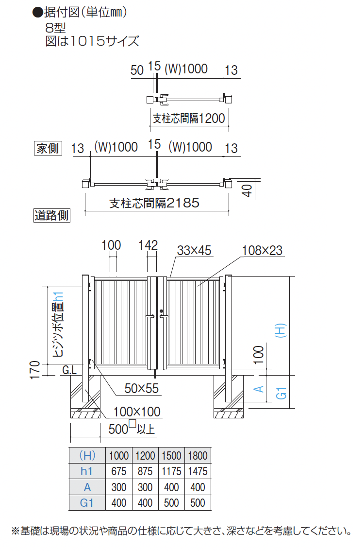 四国化成 | 門扉 EAM8型(標準錠仕様) | 建材サーチ