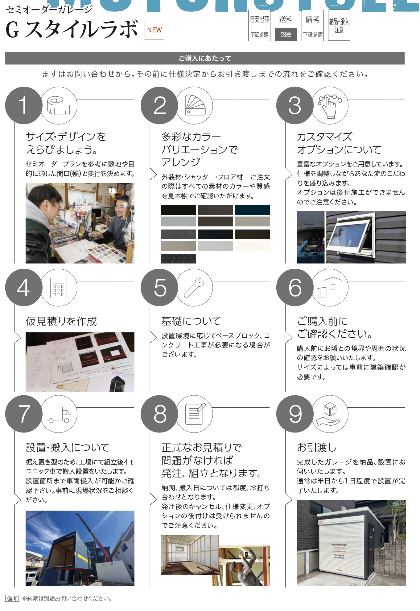 TK様オーダーページ ギャザー | セミオーダーガレージ Gスタイルラボ【2025年版】 | 建材サーチ