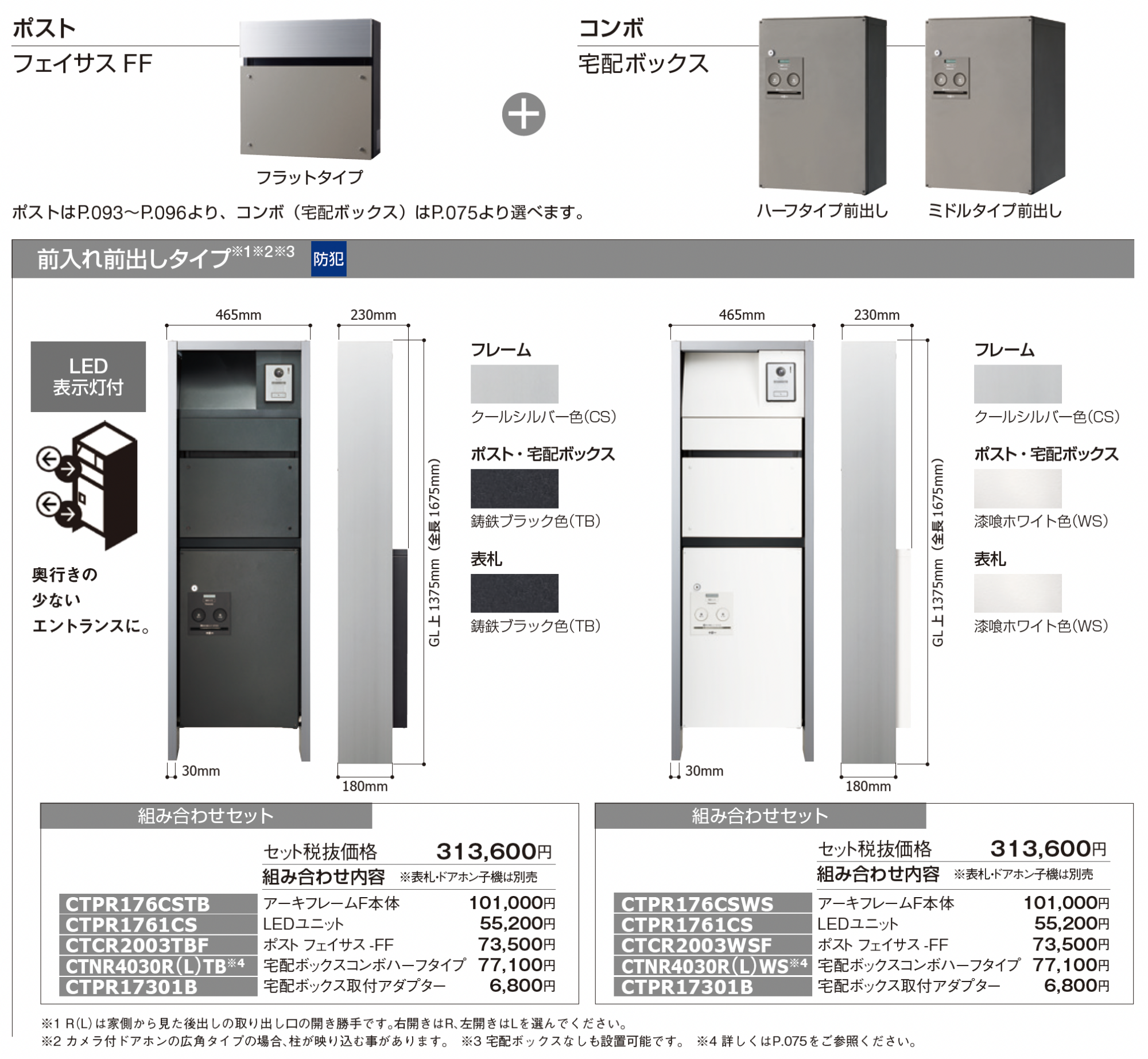 ギャザー | アーキフレームFタイプ(フェイサス+コンボ(宅配