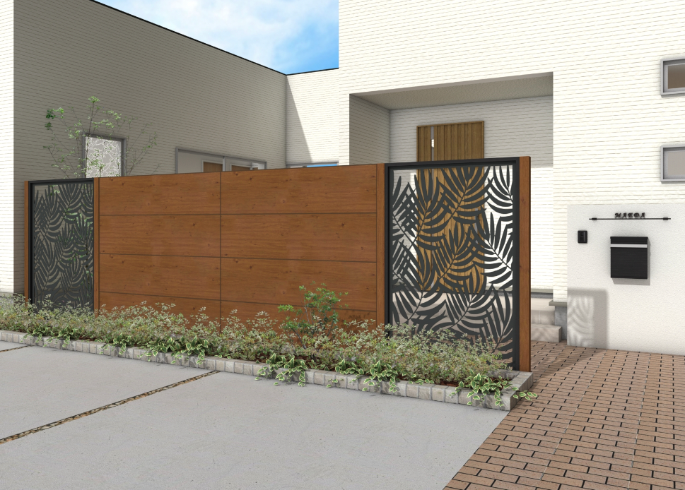 タカショー | エバーアートボード®フェンス2型セット | 建材サーチ