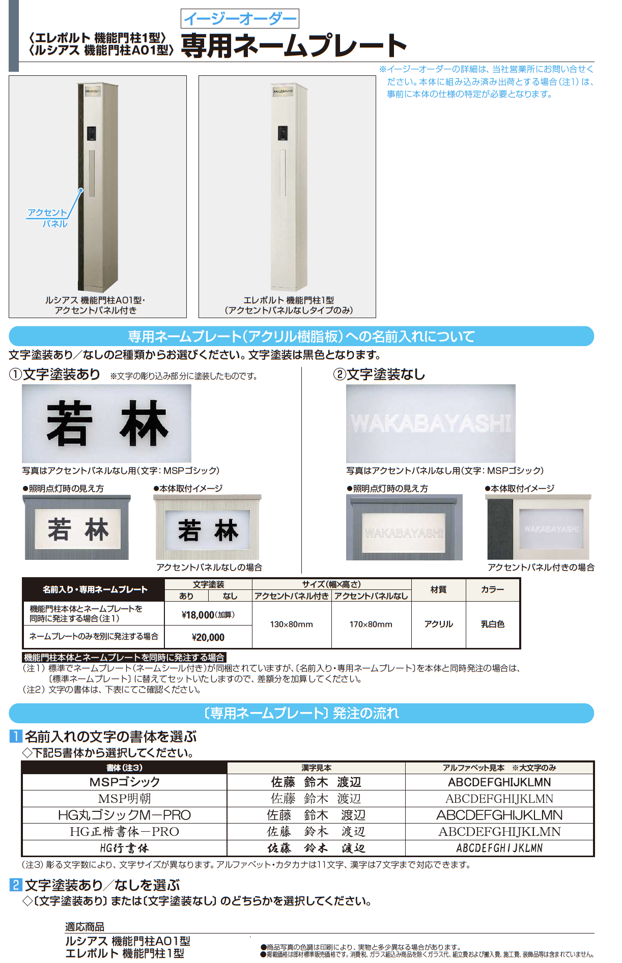 k&nw様　まとめて YKK AP | ネームプレートK型【2023年版】 | 建材サーチ