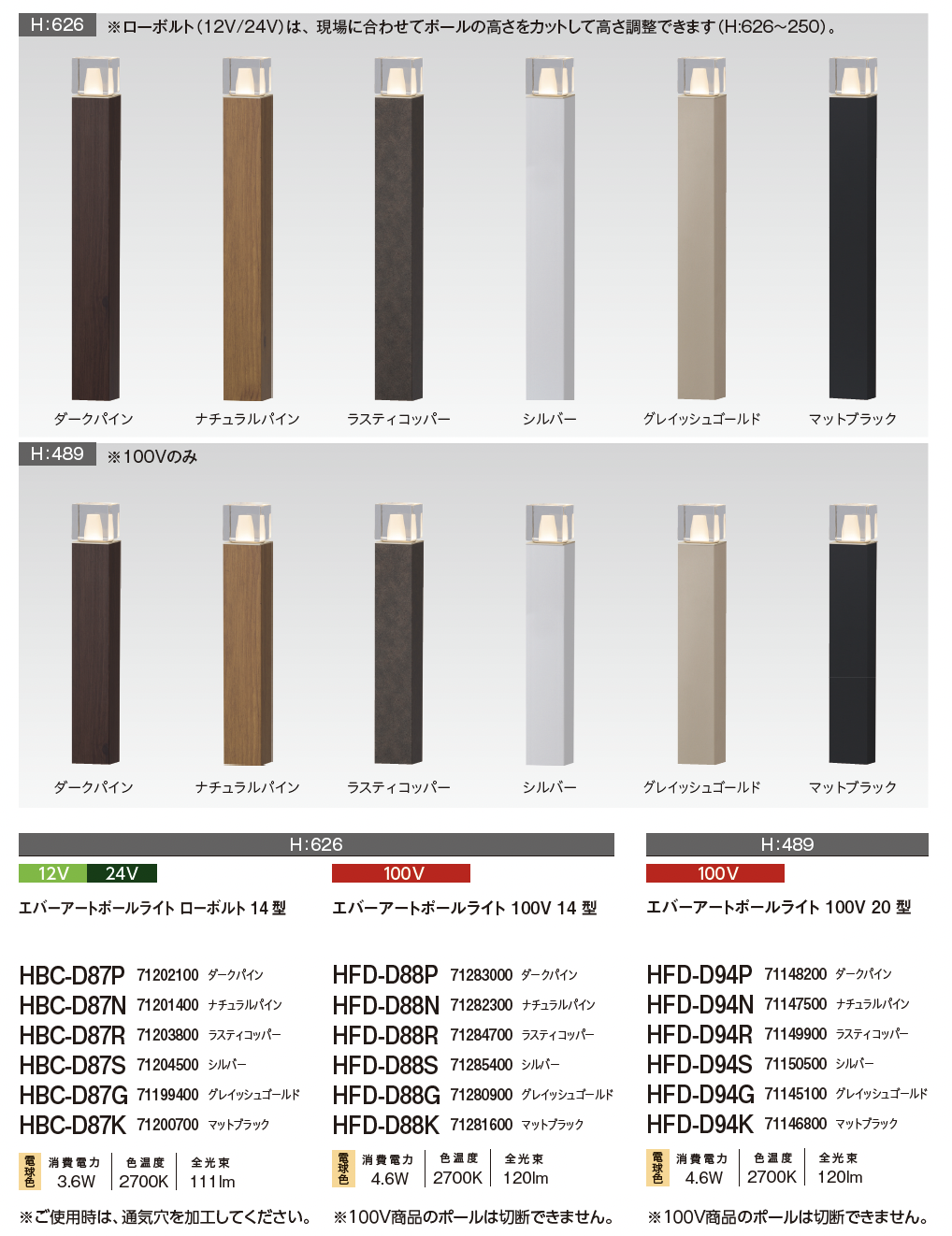 タカショー | エバーアートポールライト 拡散光 ガラスブロック 14型