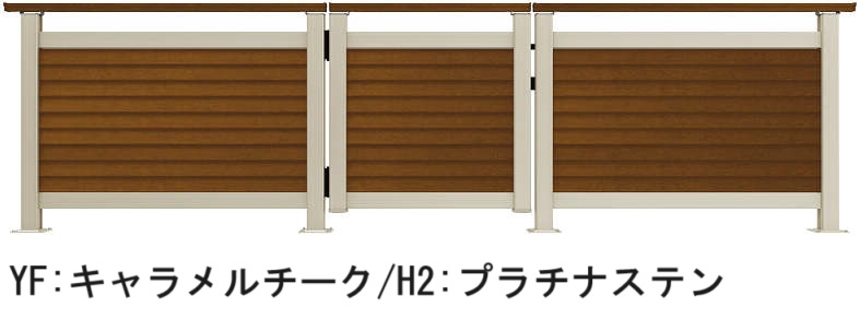 YKK AP | ルシアス デッキ門扉 B05型 通風ガラリルーバータイプ | 建材
