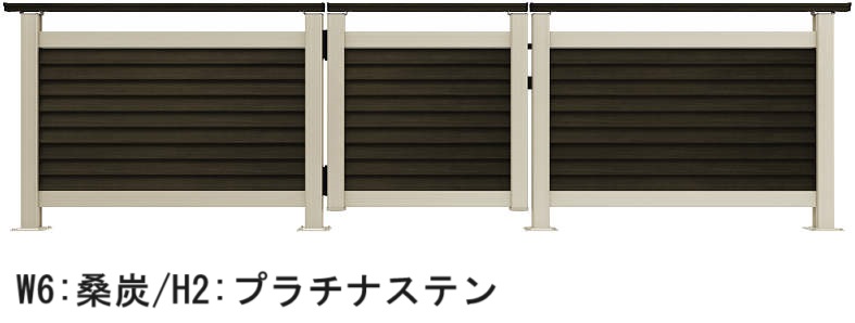 YKK AP | ルシアス デッキ門扉 B05型 通風ガラリルーバータイプ | 建材