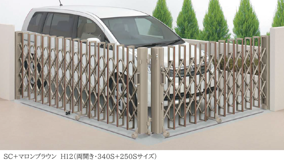 四国化成 ニューハピネスHG 木調タイプ レールタイプ 片開き 495S H12