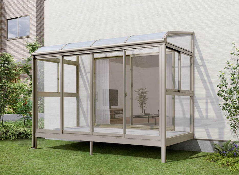 *完成品* ドールハウス 2階建て サンルーム ベビー サンテラス カバー付き 1:12スケールミニチュアドールハウス温室木製温室サンルーム