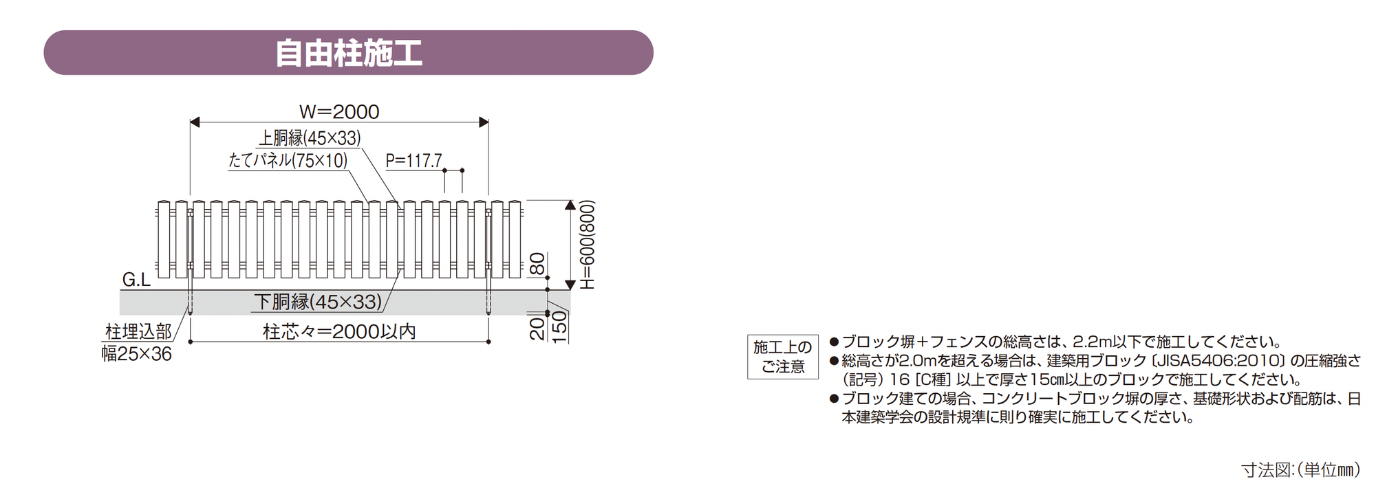 YKK AP | エコタス フェンスAB1型 | 建材サーチ