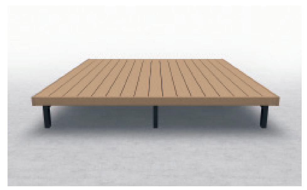 三協アルミ ひとと木2 束柱セット（形材色）・固定タイプ 標準（H=550) 1.5間×7尺 NND2-9070 『ウッドデッキ 人工木 アルミ基礎で 三協アルミ ひとと木2 束柱セット（形材色）・固定タイプ ロング（