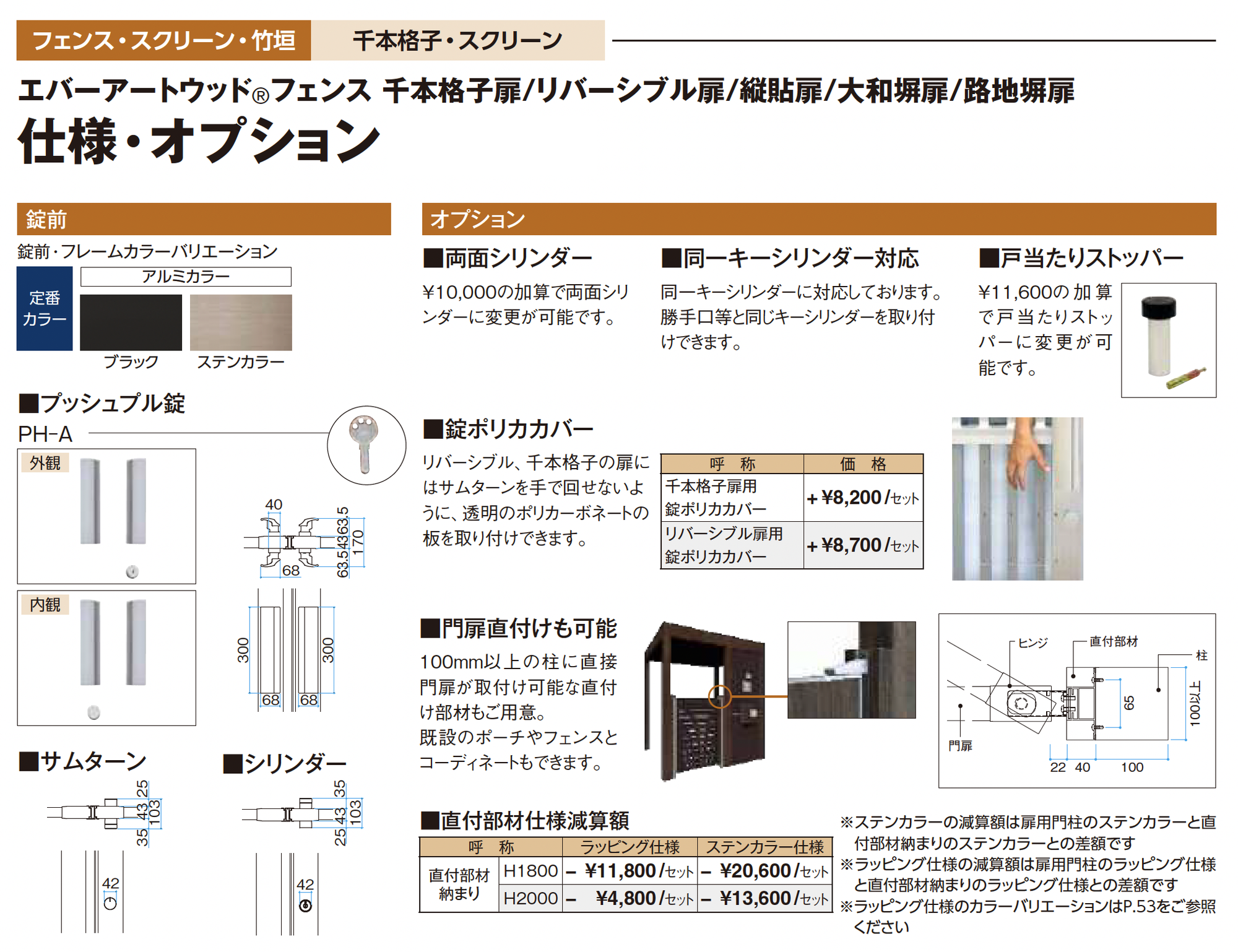タカショー | エバーアートウッド®︎フェンス リバーシブル扉 | 建材サーチ