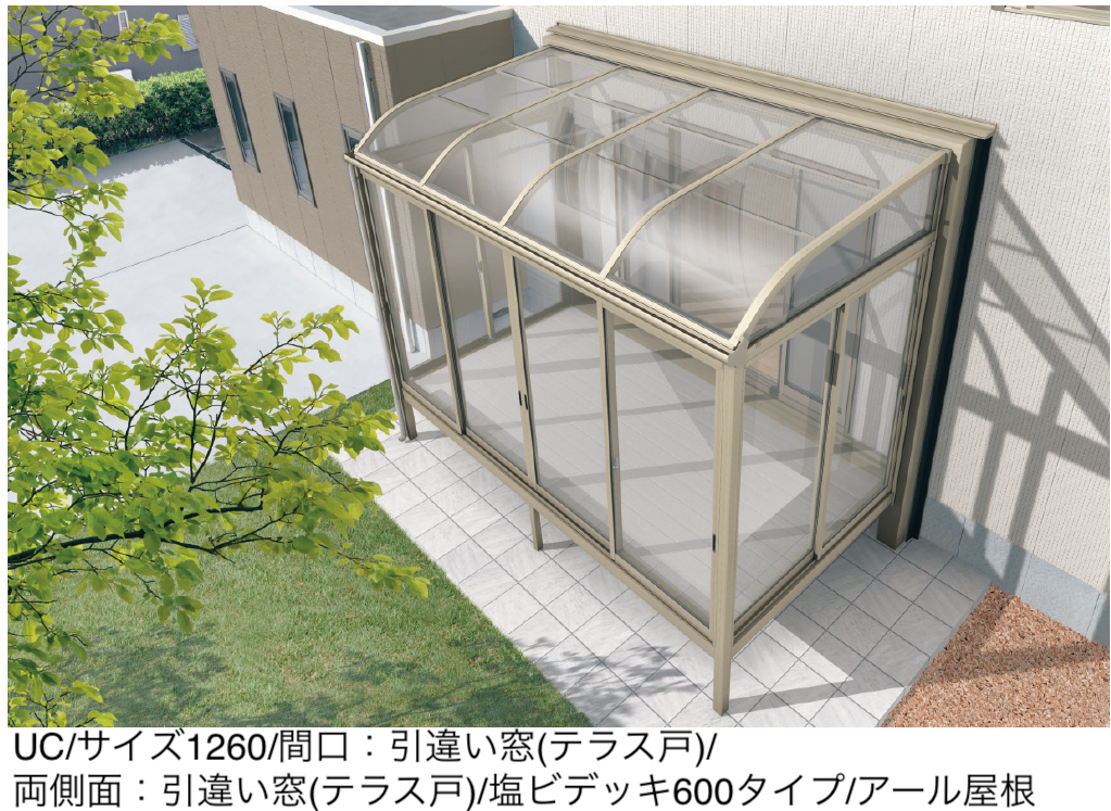 三協アルミ | 晴れもようwith 独立フレーム(床仕様 ランマなし) | 建材 