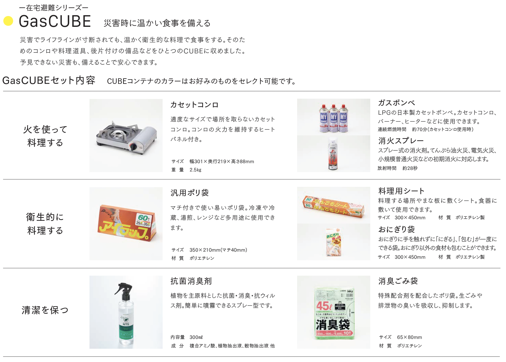 セキスイデザインワークス | 防災グッズ 防災CUBE【2024年版】 | 建材