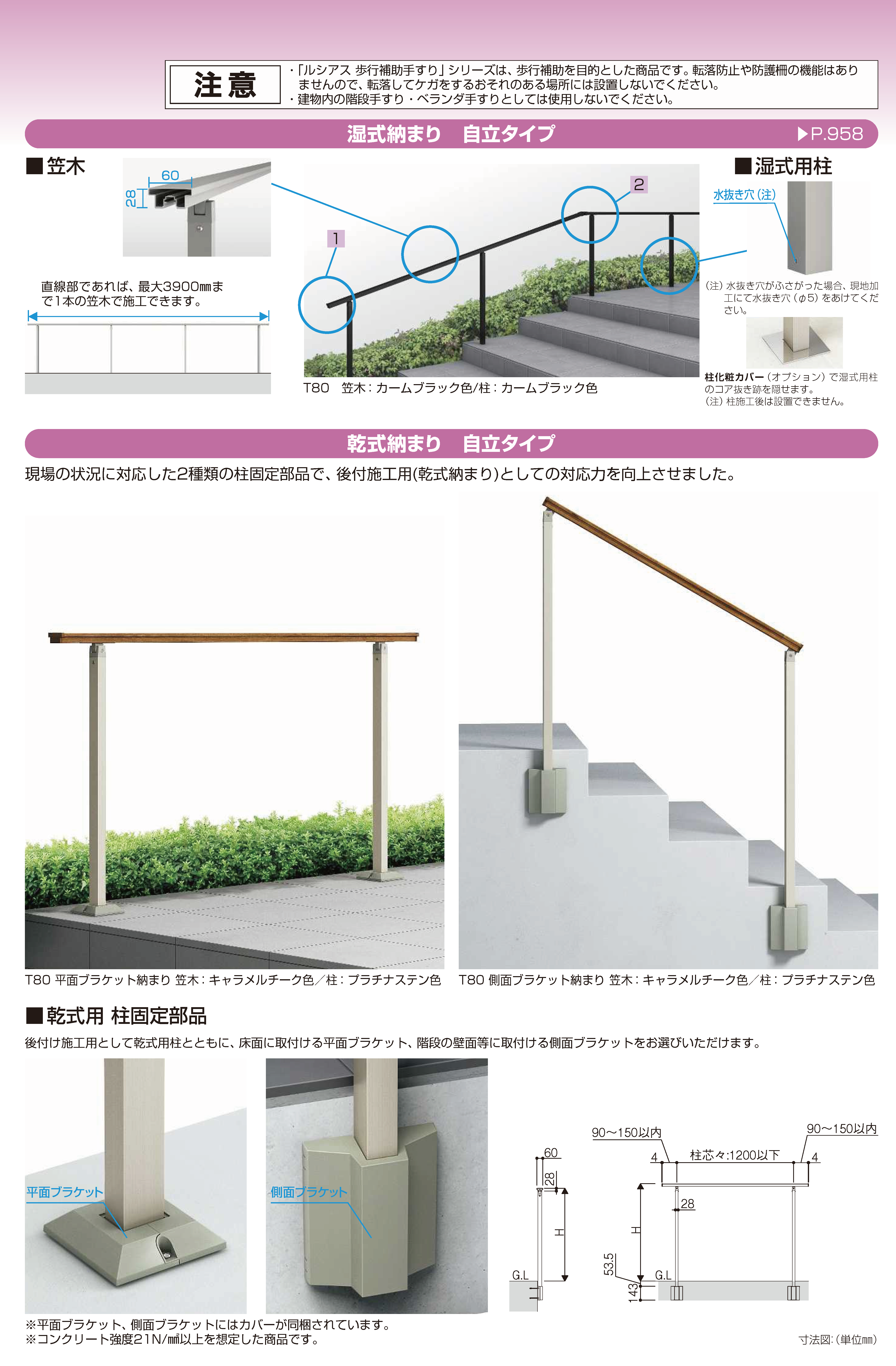YKK AP | ルシアス 歩行補助手すり〈壁付タイプ〉 【2022年版