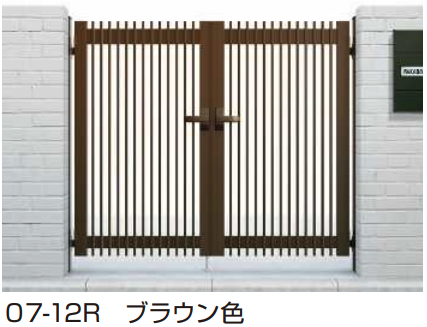 門扉　YKK シンプレオT1型 両開き　親子　800×400 高さ1200 YKKAPのシンプレオ門扉がとにかく安い！【激安価格】 | キロ本店